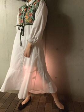 「mocha（モチャ）のアイテム」を使った、RIOさん（レディース・167cm）の春コーディネート