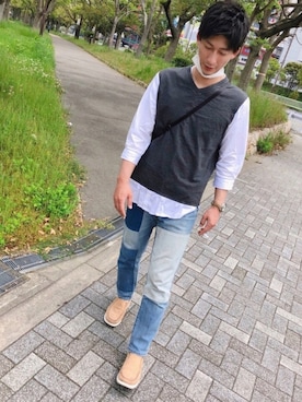 rihi_to⋆﻿ さん（メンズ・174cm）の春コーディネート