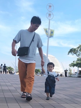 「URBAN RESEARCH（アーバンリサーチ）のアイテム（パンツ）」を使った、rihi_to⋆﻿ さん（キッズ・80cm）の夏コーディネート