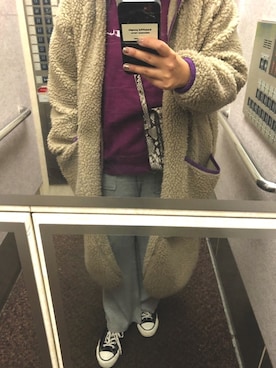 「アイテム（スウェット）」を使った、rihi_to⋆﻿ さん（レディース・158cm・30代）の冬コーディネート