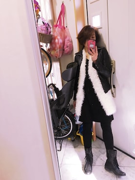「さむい！」｜sawawaさん（レディース・157cm）の冬コーディネート