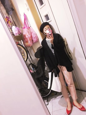 「フレンチカジュアル」｜sawawaさん（レディース・157cm）の冬コーディネート