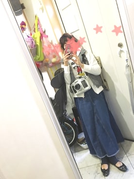 「A part by（アパートバイ）のアイテム（パーカー）」を使った、sawawaさん（レディース・157cm）の冬コーディネート