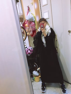 「ZAKKA-BOX（ザッカボックス）のアイテム（ワンピース/ドレス）」を使った、sawawaさん（レディース・157cm）の冬コーディネート