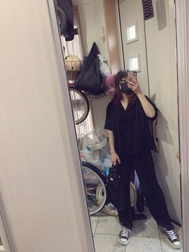 「マスク着用」｜sawawaさん（レディース・157cm）の夏コーディネート