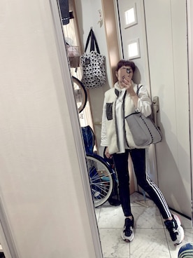 「Eddie Bauer（エディーバウアー）のアイテム（その他アウター）」を使った、sawawaさん（レディース・157cm）の秋コーディネート