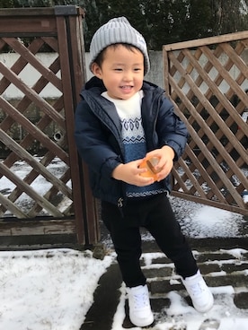 HARUTOYAさん（キッズ・90cm）の冬コーディネート