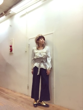 「ticog（ティコグ）のアイテム（シューズ）」を使った、TSUYUさん（レディース・149cm）の春コーディネート