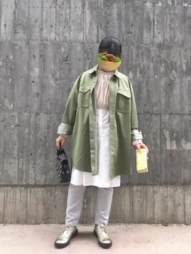 「MOJO（モジョ）のアイテム」を使った、wenwen さん（レディース・150cm）の春コーディネート