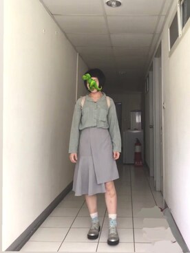 「Something Borrowed（サムシングボロウド）のアイテム」を使った、wenwen さん（レディース・150cm）の春コーディネート