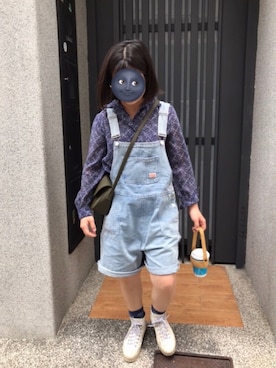 「planet（planet）のアイテム（オールインワン・サロペット）」を使った、wenwen さん（レディース・150cm）の春コーディネート