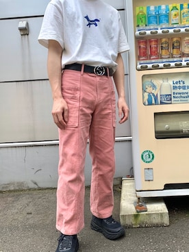 「ADER error（アーダーエラー）のアイテム（パンツ）」を使った、ill_oilさん（メンズ・168cm）の夏コーディネート