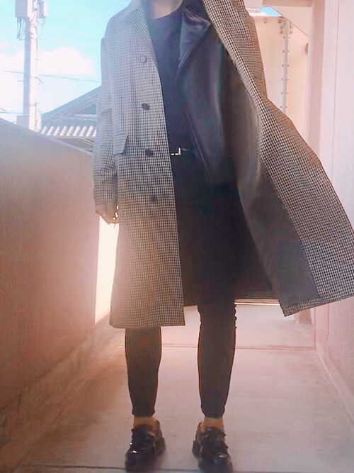 キノ Factotumのステンカラーコートを使ったコーディネート Wear