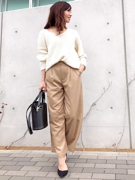 「スプリングSENSEOFPLACE」｜happyriinさん（レディース・160cm）の冬コーディネート