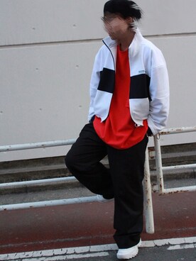 「FILA（フィラ）のアイテム（スニーカー）」を使った、YUYAさん（メンズ・174cm）の冬コーディネート
