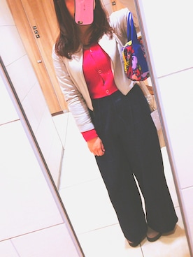 「LILY BROWN（リリーブラウン）のアイテム（ブルゾン）」を使った、ｍａｙｕｋｏ  ｗａｄａさん（レディース・155cm）の春コーディネート