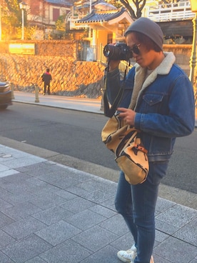 「KC,s（ケイシーズ）のアイテム」を使った、清志郎さん（メンズ・173cm）の冬コーディネート