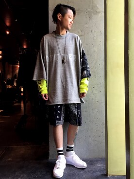 「COTE MER （コートメール）のアイテム（パンツ）」を使った、takaya  ogawaさん（メンズ・172cm）の夏コーディネート