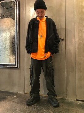 「KMRii（ケムリ）のアイテム（ジャケット/アウター）」を使った、takaya  ogawaさん（メンズ・172cm）の秋コーディネート