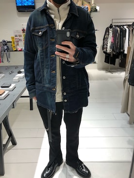 「BACKLASH（バックラッシュ）のアイテム（ブルゾン）」を使った、takaya  ogawaさん（メンズ・172cm）の冬コーディネート