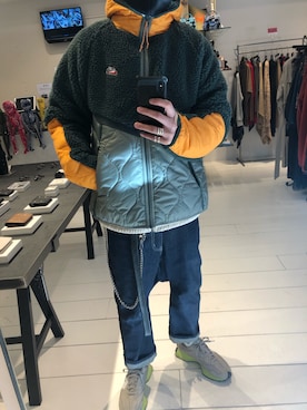 「NIKE（ナイキ）のアイテム（ブルゾン）」を使った、takaya  ogawaさん（メンズ・172cm）の冬コーディネート