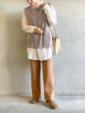 noriさん（レディース・159cm）の冬コーディネート