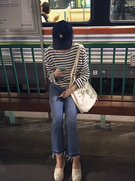 「TOMS Shoes」｜metaylor🐇さん（レディース・162cm）の秋コーディネート