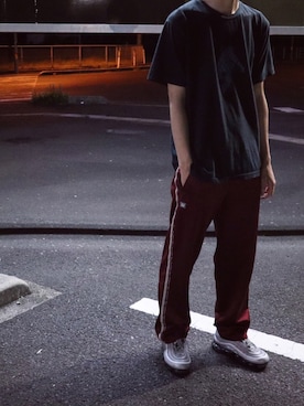 「wilson（ウィルソン）のアイテム（パンツ）」を使った、Renさん（メンズ・182cm）の春コーディネート