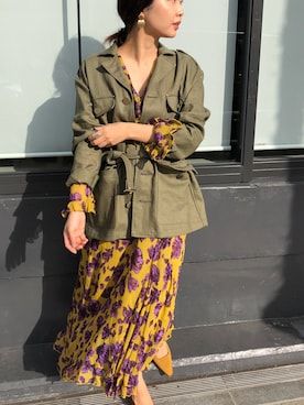 「coordinate」｜「アイテム（その他アウター）」を使った、nanoPR takasakiさん（レディース・155cm）の冬コーディネート