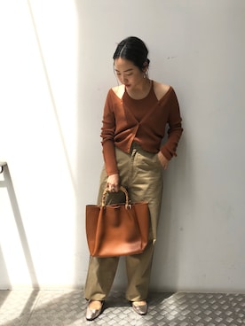 「GRACE&MILA（グレースアンドミラ）のアイテム」を使った、nanoPR takasakiさん（レディース・155cm）の春コーディネート