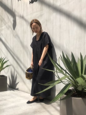 「EleSac（エルサック）のアイテム」を使った、nanoPR takasakiさん（レディース・155cm）の春コーディネート