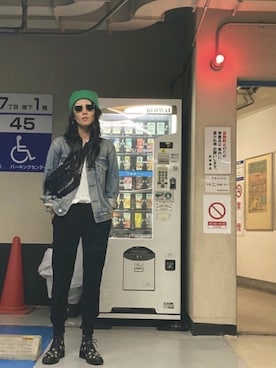「tibi（ティビ）のアイテム（帽子）」を使った、Gataさん（レディース・162cm）の冬コーディネート