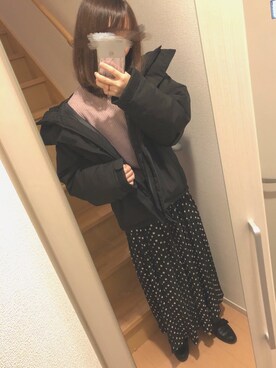 「アイテム（ブルゾン）」を使った、# Yさん（レディース・160cm・10代）の冬コーディネート