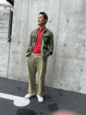 Penguin by Munsingwearさん（メンズ・168cm）の春コーディネート