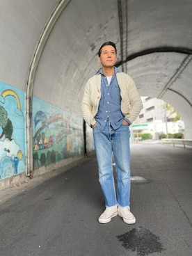 Penguin by Munsingwearさん（メンズ・168cm）の秋コーディネート