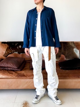 nouvelle Ark  樋口蒼馬さん（メンズ・178cm）の夏コーディネート