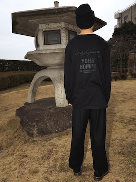 「Y's（ワイズ）のアイテム（ニットキャップ/ビーニー）」を使った、翔-taroさん（メンズ・170cm）の冬コーディネート