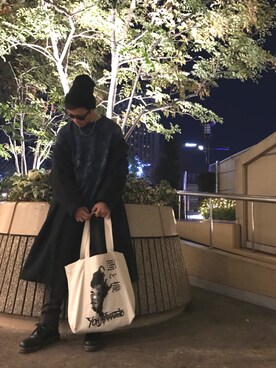 「Y's（ワイズ）のアイテム（ニットキャップ/ビーニー）」を使った、翔-taroさん（メンズ・170cm）の冬コーディネート