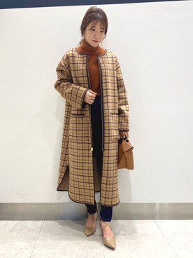 「andemiu」｜「アイテム（その他アウター）」を使った、a y aさん（レディース・158cm）の秋コーディネート