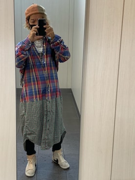 「無（ム）のアイテム（ハンチング/ベレー帽）」を使った、kou198402さん（メンズ・160cm）の秋コーディネート