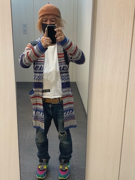 「無（ム）のアイテム（ハンチング/ベレー帽）」を使った、kou198402さん（メンズ・160cm）の秋コーディネート