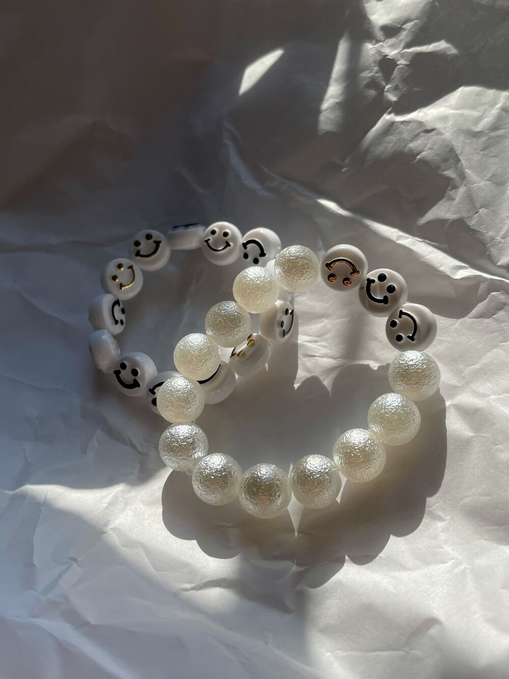 「pearl、bracelet、handmade、VINTAGE、Kawaii、girly、女子力、女子力UP」｜「Handmadeのアイテム（ブレスレット、ホワイト系）」を使った、evaaaakさん（レディース・159cm）の秋コーディネートの1枚目の写真