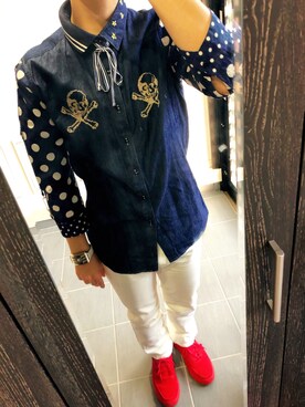 「ARMED（アームド）のアイテム」を使った、keeeeeさん（メンズ・170cm）の春コーディネート