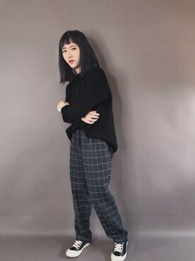 「小隻女」｜軒軒さん（レディース・153cm）の冬コーディネート