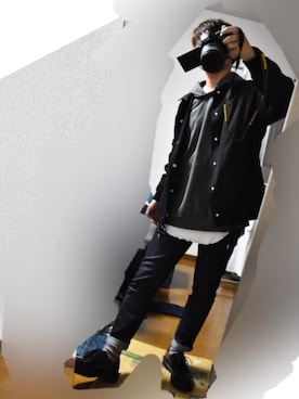 「08sircus（ゼロエイトサーカス）のアイテム（トップス）」を使った、しゅうさん（メンズ・165cm）の秋コーディネート