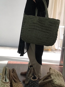 「カゴトート」｜7chさん（レディース・160cm）の夏コーディネート