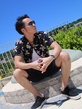 「LOST CONTROL（ロストコントロール）のアイテム」を使った、Hiraku Sokenさん（メンズ・173cm）の秋コーディネート