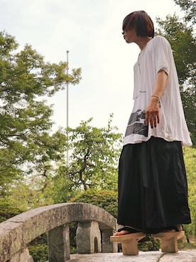 「NILoS（ニルズ）のアイテム（アクセサリー）」を使った、yasuさん（メンズ・174cm）の夏コーディネート