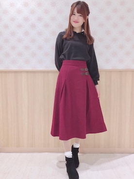 マジェスティックレゴンルミネ大宮店スタッフさん（レディース・161cm）の秋コーディネート