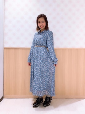 「amelier MAJESTIC LEGON（アメリエルマジェスティックレゴン）のアイテム」を使った、マジェスティックレゴンルミネ大宮店スタッフさん（レディース・153cm）の冬コーディネート